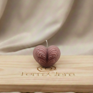 Vela Forma de Corazón Color Rojo