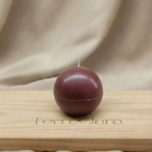 Vela Circular Color Rojo