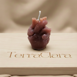 Vela Corazon (Organo) Color  Rojo