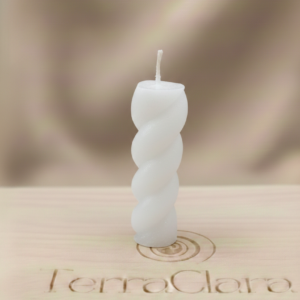 Vela entorchada color Blanca